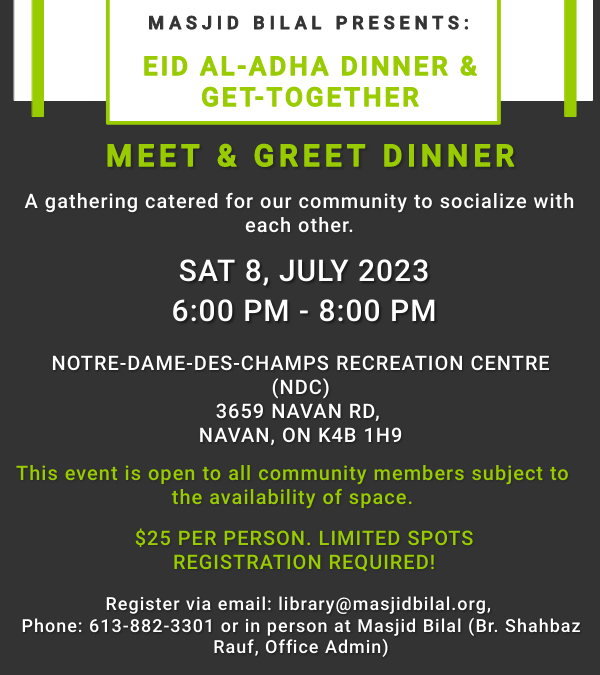 Eid-ul-Adha Gathering Registration
